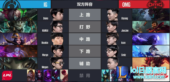 滚动赛果    IG无解大树碾压对手
