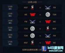 10月14日小组赛前瞻：WE能否杀出重围,lol日服