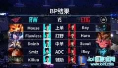 德杯战报：EDG上野发挥出色 2:0击败RW,lol日服