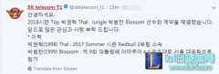 SKT官宣：新上单Thal、新打野Blossom,lol日服